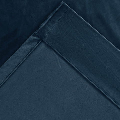 MJ11 Extra Long Soft Velvet Blackout Drapes For Loft Living Room Grommet - Cololeaf -- 1# Off White