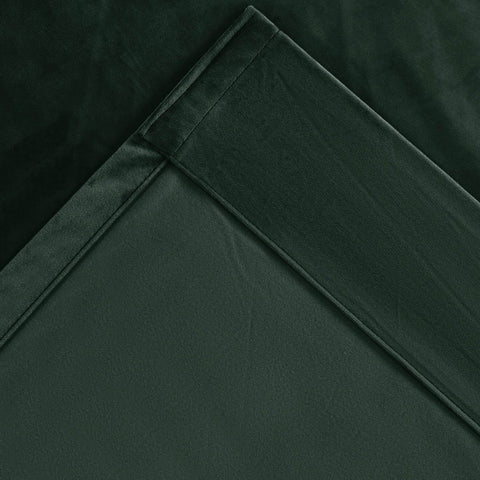 MJ11 Extra Long Soft Velvet Blackout Drapes For Loft Living Room Grommet - Cololeaf -- 1# Off White