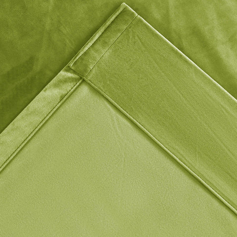 MJ11 Extra Long Soft Velvet Blackout Drapes For Loft Living Room Grommet - Cololeaf -- 1# Off White