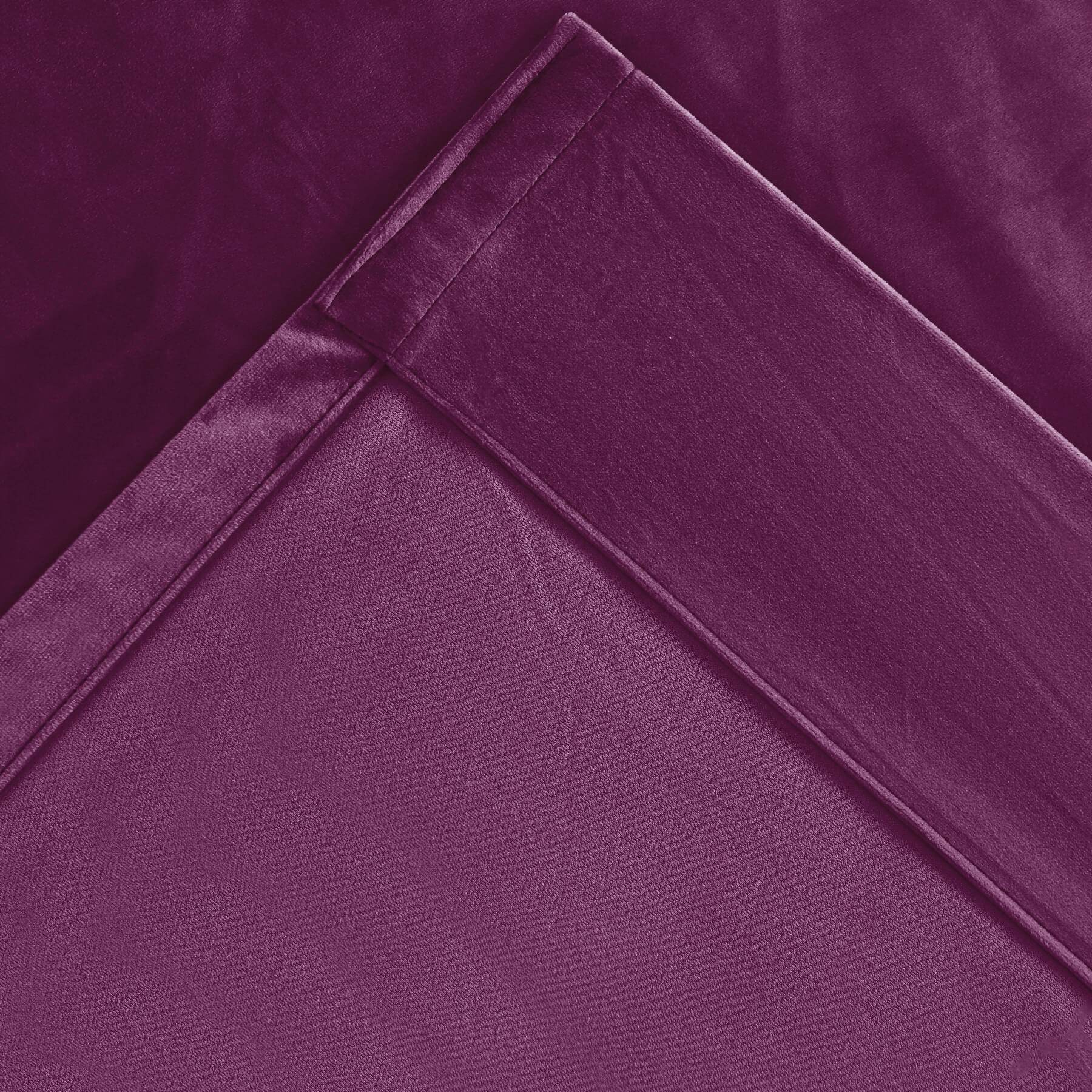 MJ11 Extra Long Soft Velvet Blackout Drapes For Loft Living Room Grommet - Cololeaf -- 1# Off White