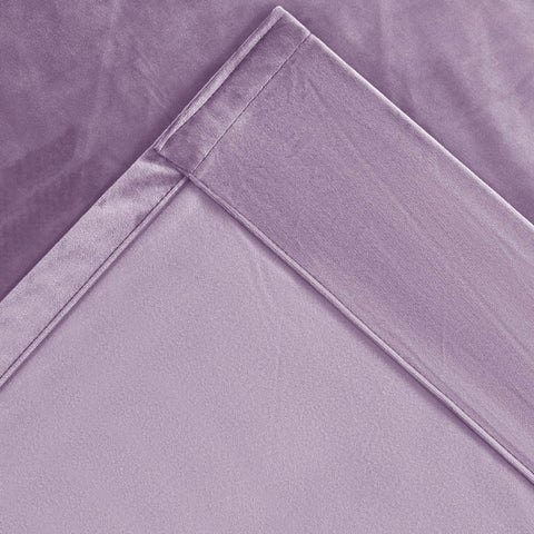 MJ11 Extra Long Soft Velvet Blackout Drapes For Loft Living Room Grommet - Cololeaf -- 1# Off White