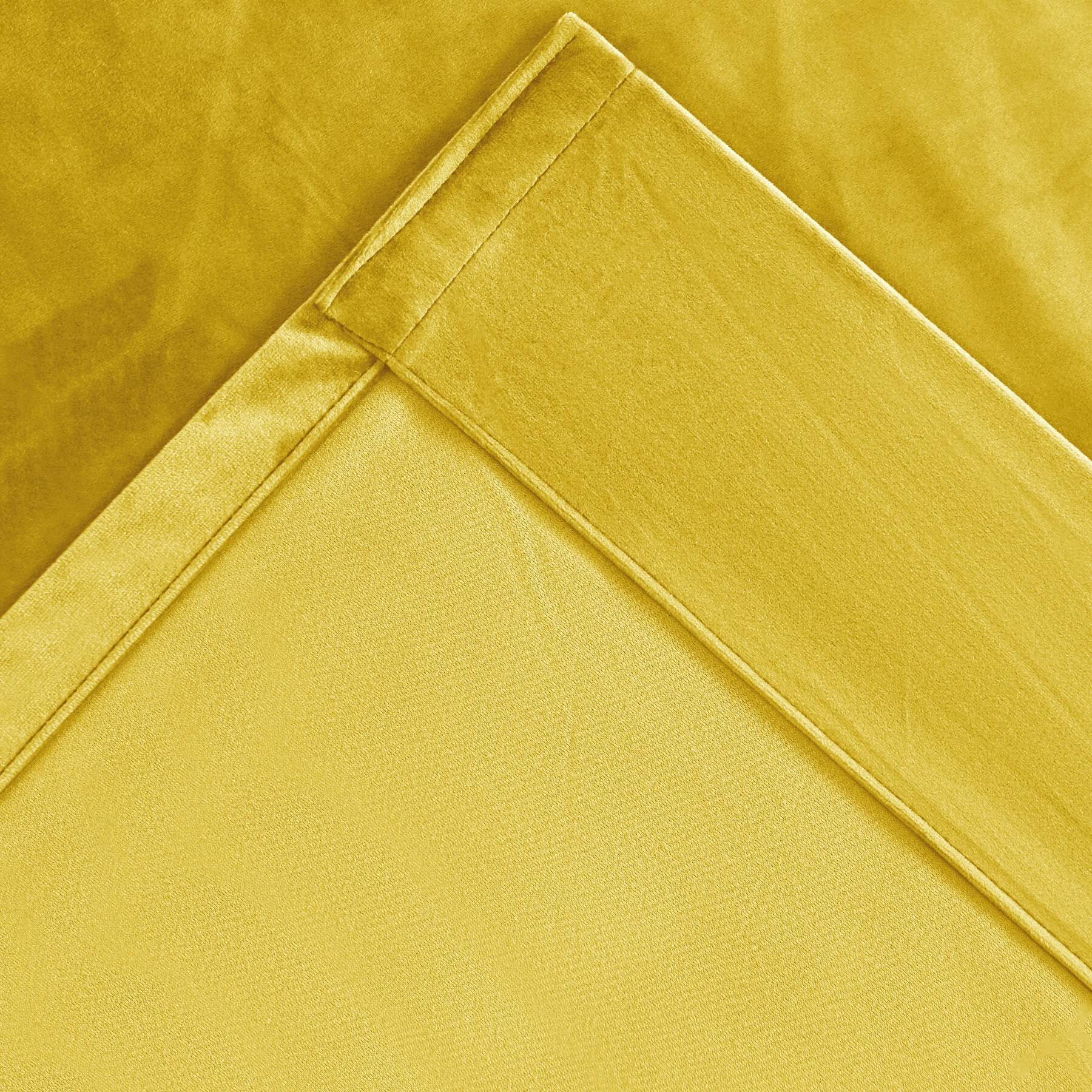 MJ11 Extra Long Soft Velvet Blackout Drapes For Loft Living Room Grommet - Cololeaf -- 1# Off White