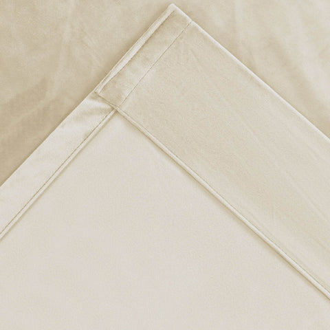 MJ11 Soft Soundproof Luxury Velvet Blackout Drapes Back Tab and Rod Pocket 2 In 1 - Cololeaf -- 107# Moss