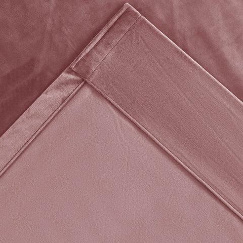 MJ11 Soft Soundproof Luxury Velvet Blackout Drapes Back Tab and Rod Pocket 2 In 1 - Cololeaf -- 107# Moss