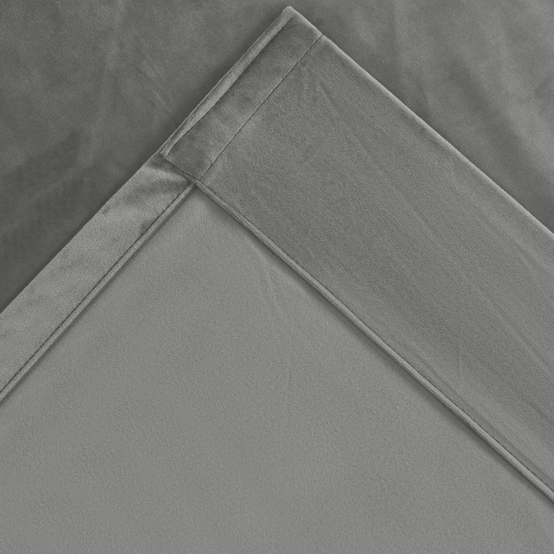 MJ11 Soft Soundproof Luxury Velvet Blackout Drapes Back Tab and Rod Pocket 2 In 1 - Cololeaf -- 107# Moss