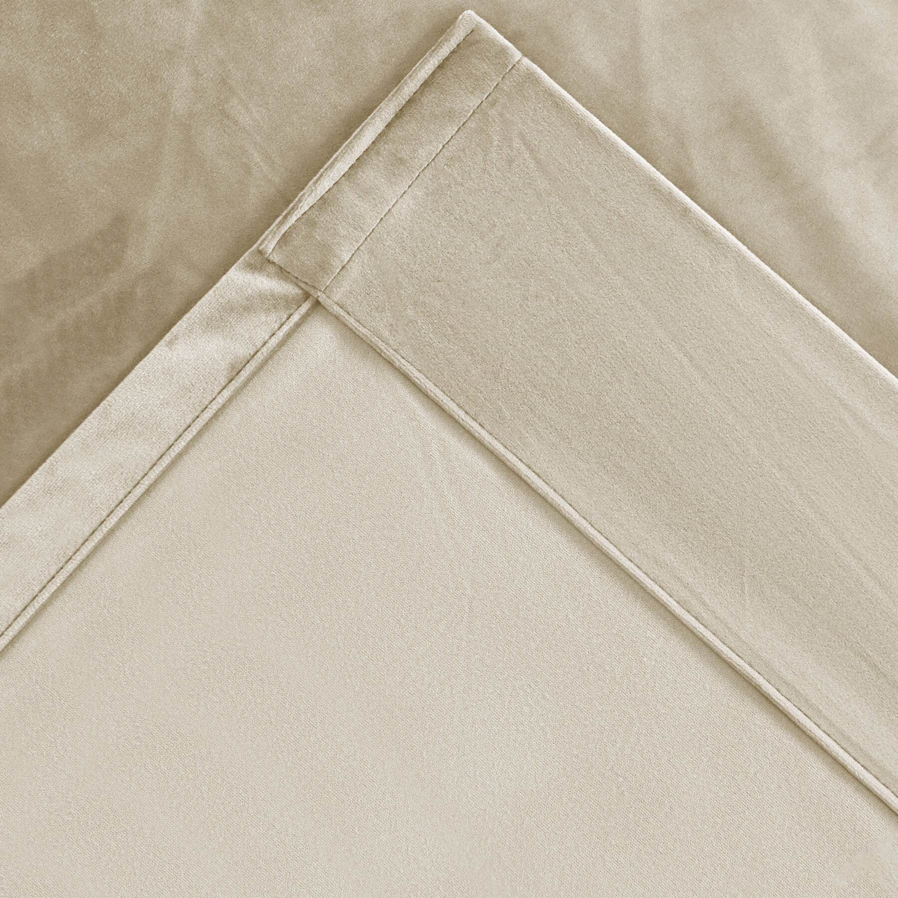 MJ11 Soft Soundproof Luxury Velvet Blackout Drapes Back Tab and Rod Pocket 2 In 1 - Cololeaf -- 107# Moss