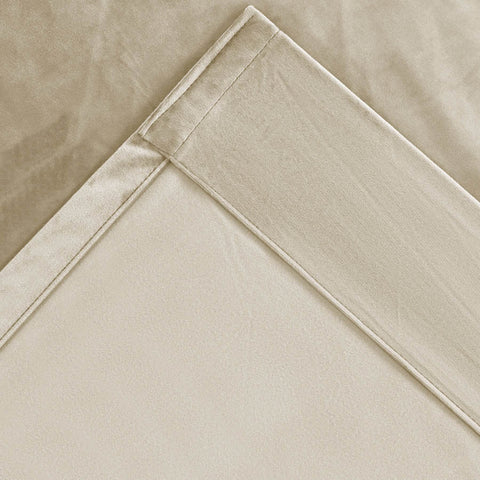 MJ11 Soft Soundproof Luxury Velvet Blackout Drapes Back Tab and Rod Pocket 2 In 1 - Cololeaf -- 107# Moss