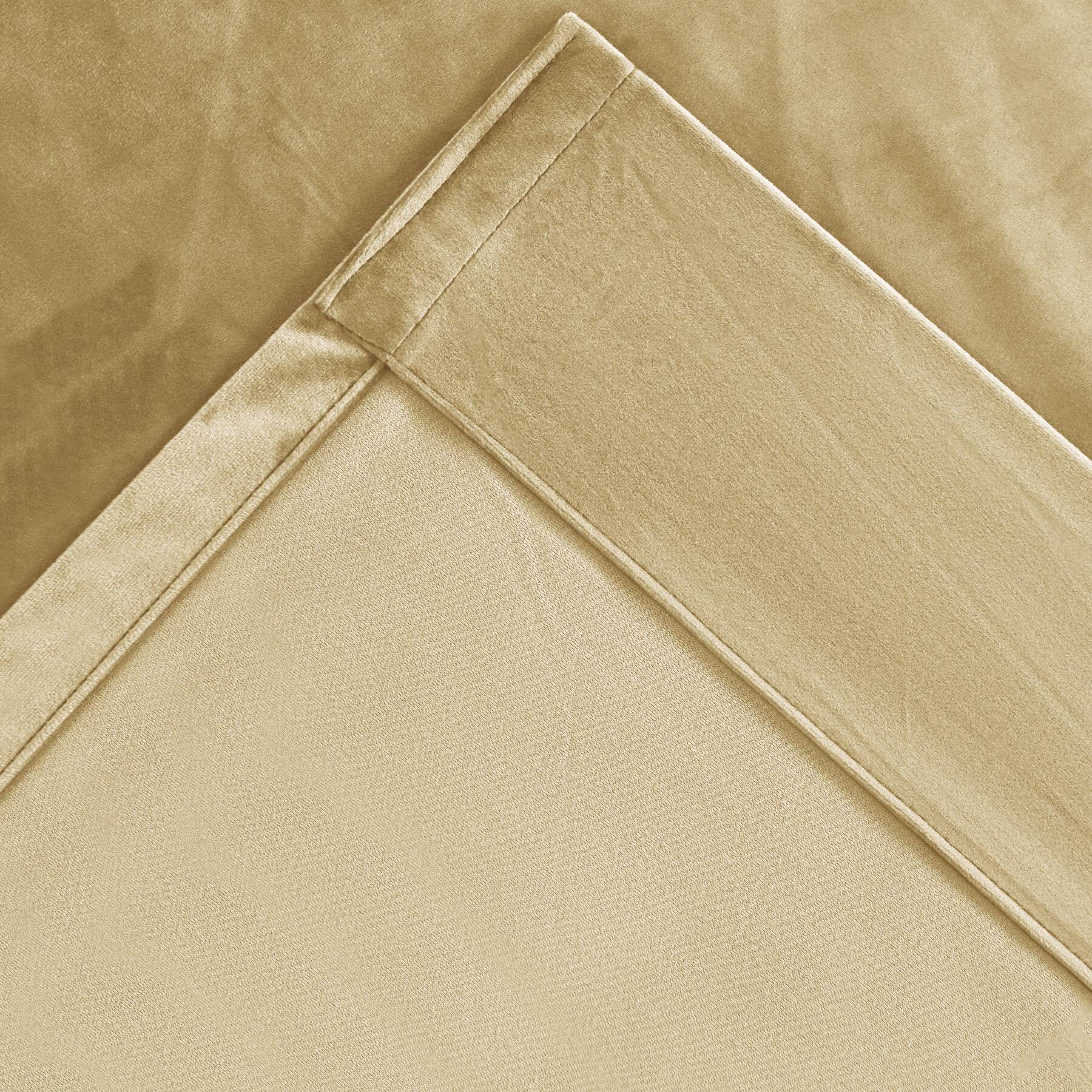 MJ11 Soft Soundproof Luxury Velvet Blackout Drapes Back Tab and Rod Pocket 2 In 1 - Cololeaf -- 107# Moss