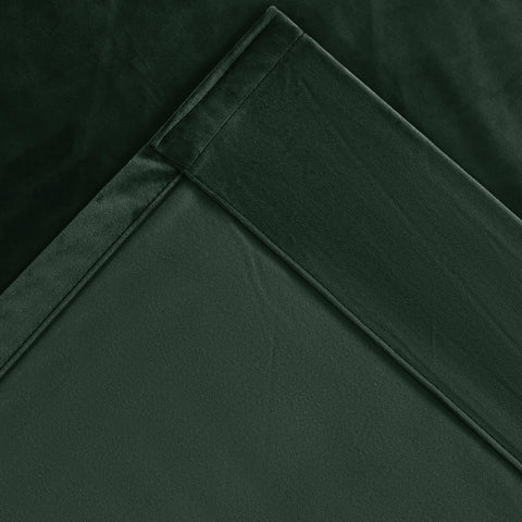 MJ11 Soft Soundproof Luxury Velvet Blackout Drapes Back Tab and Rod Pocket 2 In 1 (1 Panel)