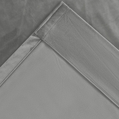 MJ11 Soft Soundproof Luxury Velvet Blackout Drapes Back Tab and Rod Pocket 2 In 1 (1 Panel)