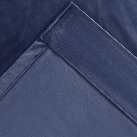 MJ11 Soft Soundproof Luxury Velvet Blackout Drapes Back Tab and Rod Pocket 2 In 1 (1 Panel)