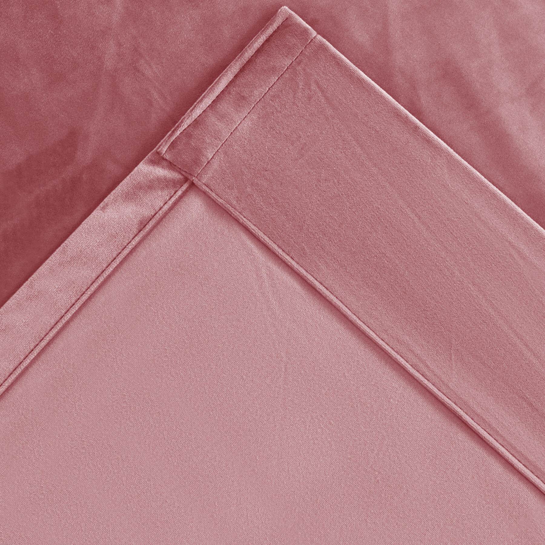 MJ11 Soft Soundproof Luxury Velvet Blackout Drapes Back Tab and Rod Pocket 2 In 1 - Cololeaf -- 107# Moss