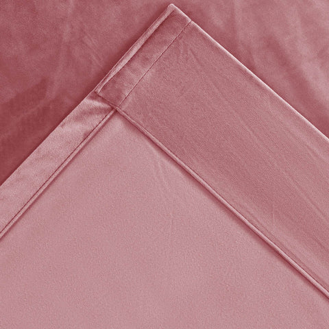 MJ11 Soft Soundproof Luxury Velvet Blackout Drapes Back Tab and Rod Pocket 2 In 1 - Cololeaf -- 107# Moss