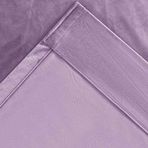 MJ11 Soft Soundproof Luxury Velvet Blackout Drapes Back Tab and Rod Pocket 2 In 1 (1 Panel)