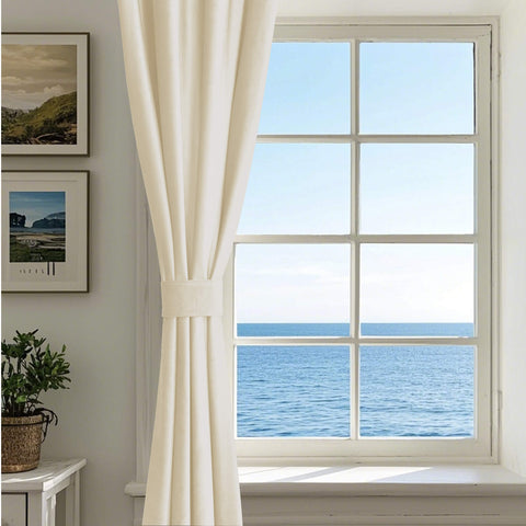 MJ11 Soft Velvet Blackout Drapes For Living Room Bedroom Grommet 1 Panel