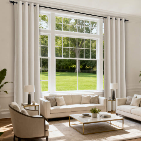 MJ11 Soft Velvet Blackout Drapes For Living Room Bedroom Grommet 1 Panel