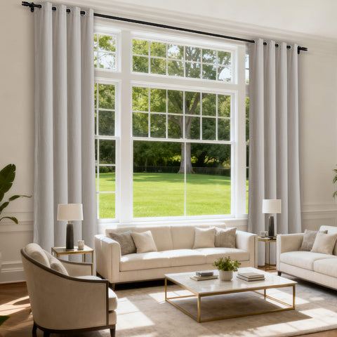 MJ11 Soft Velvet Blackout Drapes For Living Room Bedroom Grommet 1 Panel
