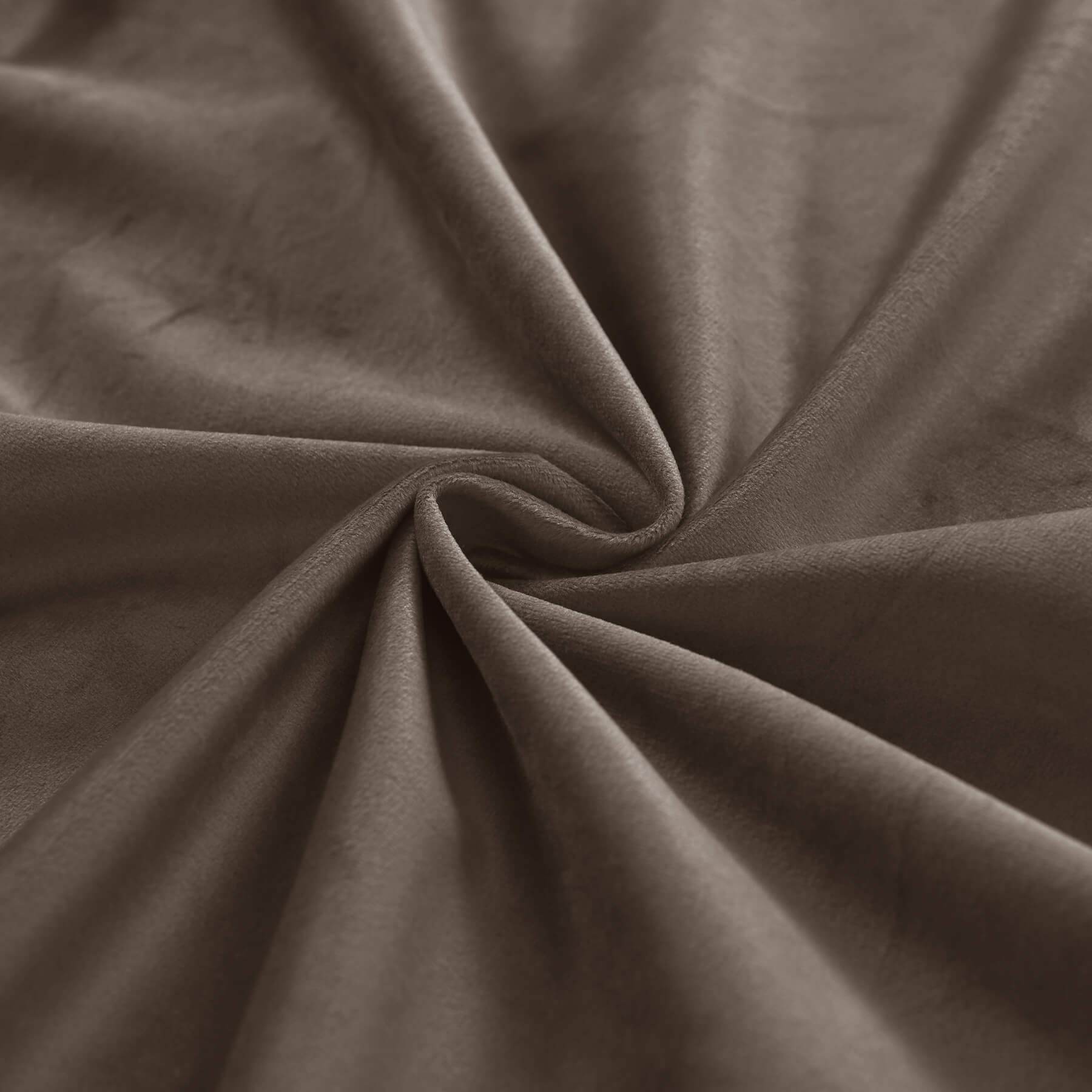 MJ11 Soft Velvet Blackout Drapes For Living Room Bedroom Pinch Pleat - Cololeaf -- 57# Ivory