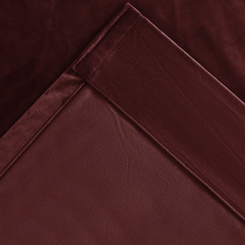 MJ11 Soft Velvet Blackout Drapes For Living Room Bedroom Pinch Pleat 1 Panel