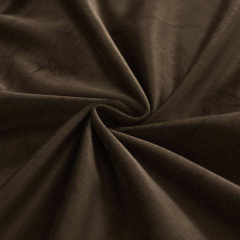 MJ11 Soft Velvet Blackout Drapes For Living Room Bedroom Pinch Pleat - Cololeaf -- 57# Ivory