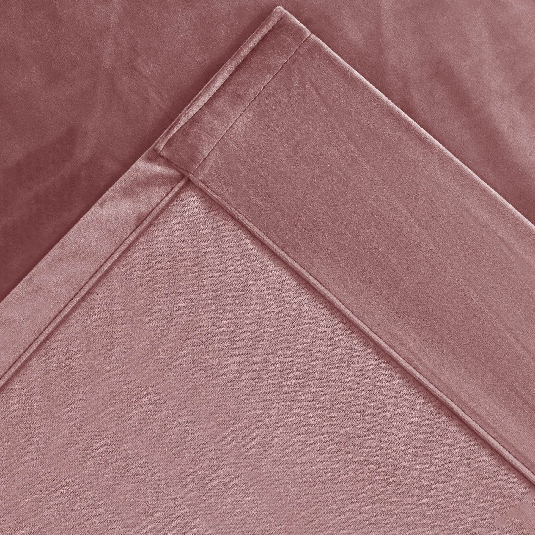 MJ11 Soft Velvet Blackout Drapes For Living Room Bedroom Pinch Pleat - Cololeaf -- 57# Ivory