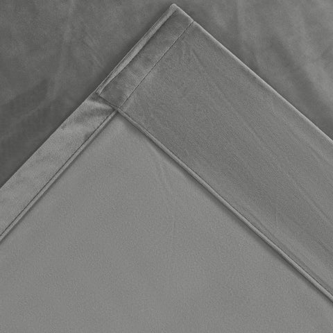 MJ11 Soft Velvet Blackout Drapes For Living Room Bedroom Pinch Pleat 1 Panel