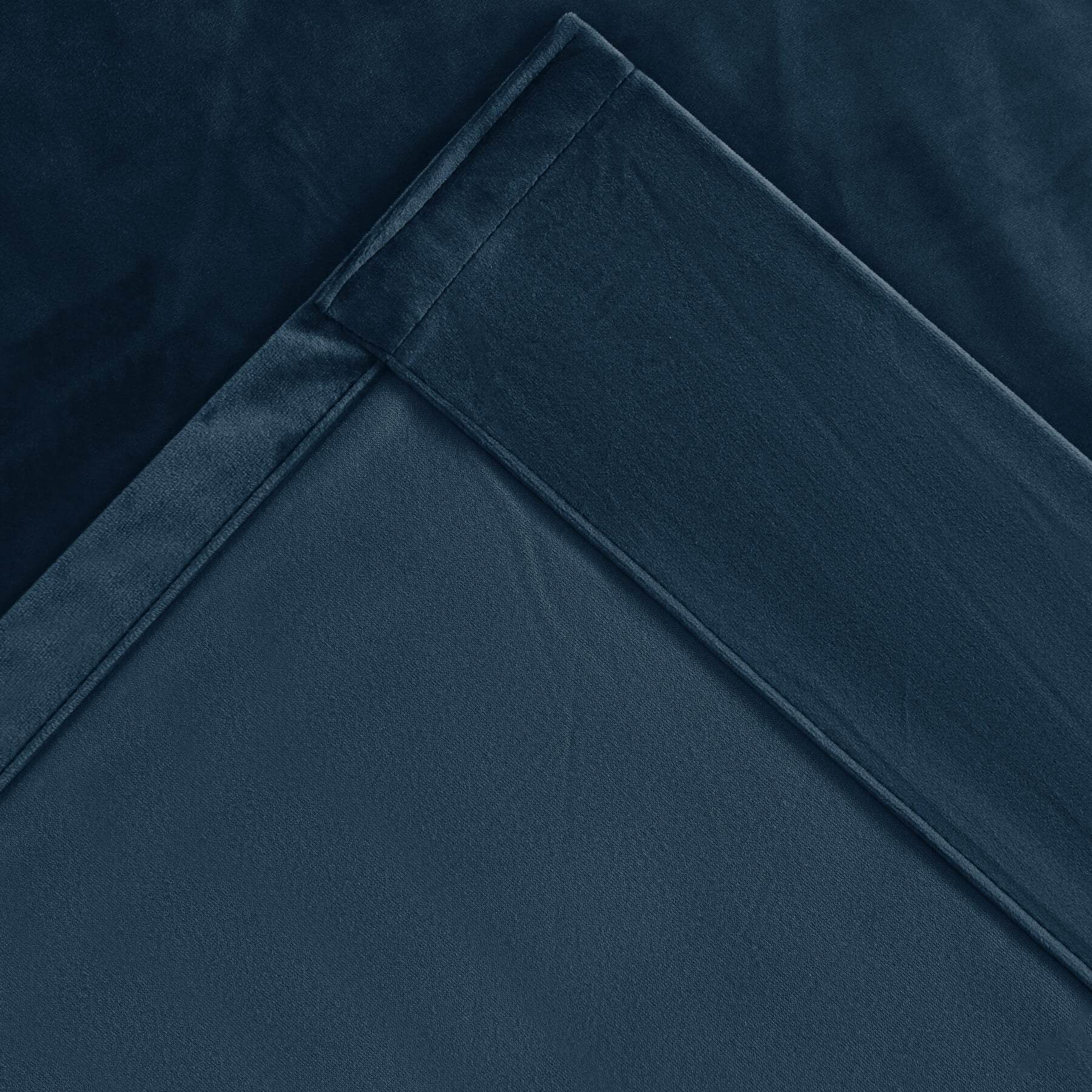 MJ11 Soft Velvet Blackout Drapes For Living Room Bedroom Pinch Pleat - Cololeaf -- 57# Ivory