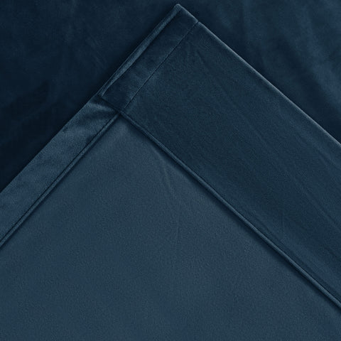 MJ11 Soft Velvet Blackout Drapes For Living Room Bedroom Pinch Pleat 1 Panel