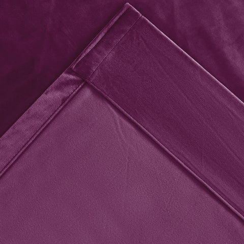 MJ11 Soft Velvet Blackout Drapes For Living Room Bedroom Pinch Pleat 1 Panel