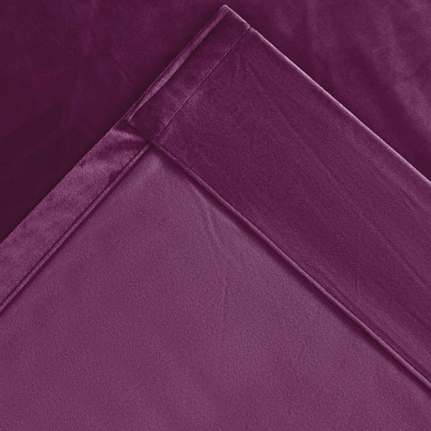 MJ11 Soft Velvet Blackout Drapes For Living Room Bedroom Pinch Pleat - Cololeaf -- 57# Ivory