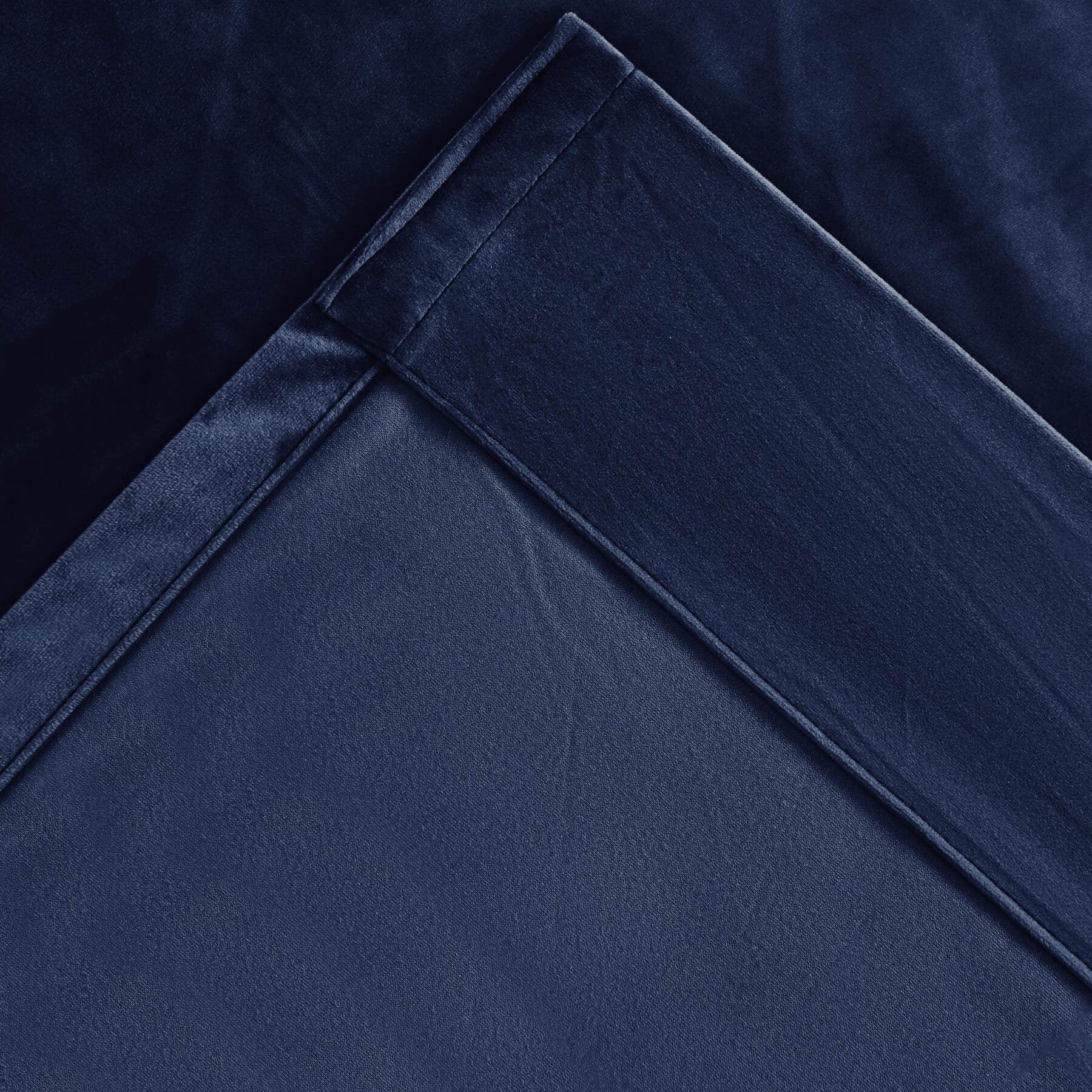 MJ11 Soft Velvet Blackout Drapes For Living Room Bedroom Pinch Pleat - Cololeaf -- 57# Ivory