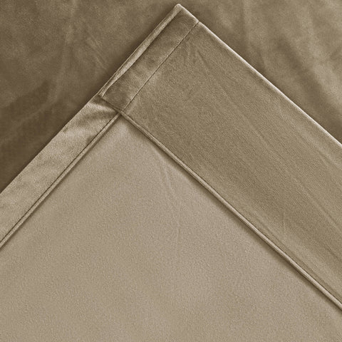 MJ11 Soft Velvet Blackout Drapes For Living Room Bedroom Pinch Pleat 1 Panel
