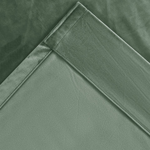 MJ11 Soft Velvet Blackout Drapes For Living Room Bedroom Pinch Pleat 1 Panel