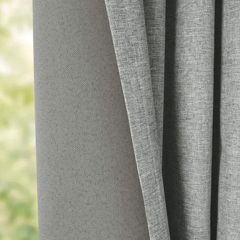 OY19S Blackout Linen Curtains 3 IN 1 Header 1 Panel
