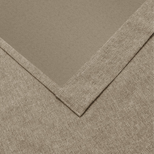 OY19S Blackout Linen Curtains 3 IN 1 Header 1 Panel