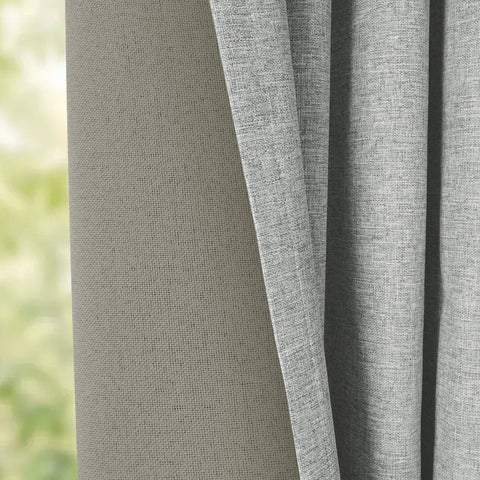 OY19S Blackout Linen Curtains 3 IN 1 Header 1 Panel
