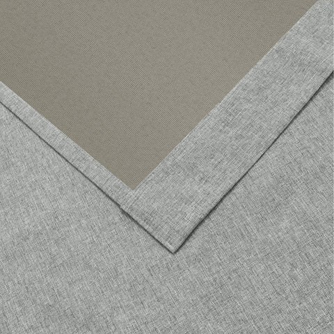 OY19S Blackout Linen Curtains 3 IN 1 Header 1 Panel