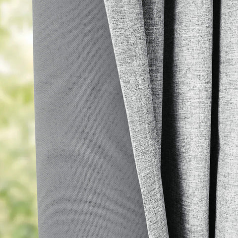 OY19S Blackout Linen Curtains 3 IN 1 Header 1 Panel