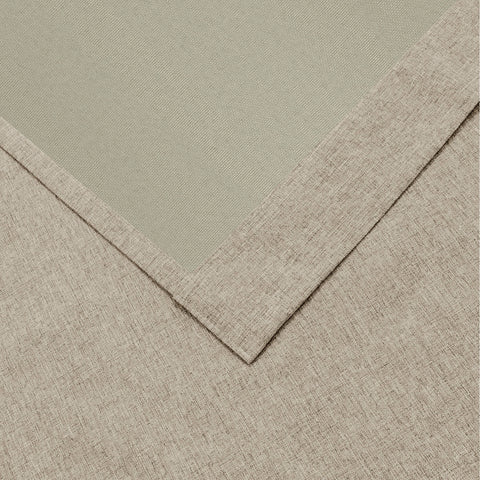 OY19S Blackout Linen Curtains 3 IN 1 Header 1 Panel
