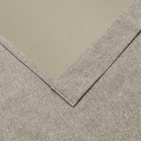 OY19S Linen Blend Soft Blackout Curtains Pinch Peat 1 Panel