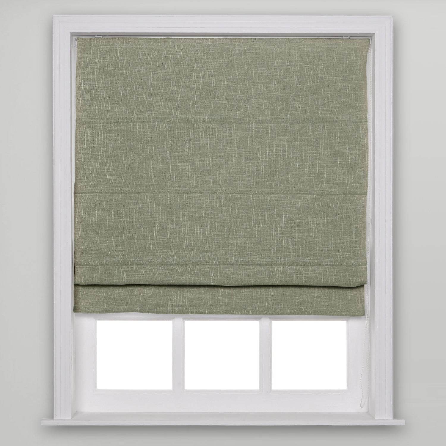 1908 Roman Shade Velcro Faux Linen Light Filtering, Blackout, Room Darkening, Installation Hardware Included - Cololeaf