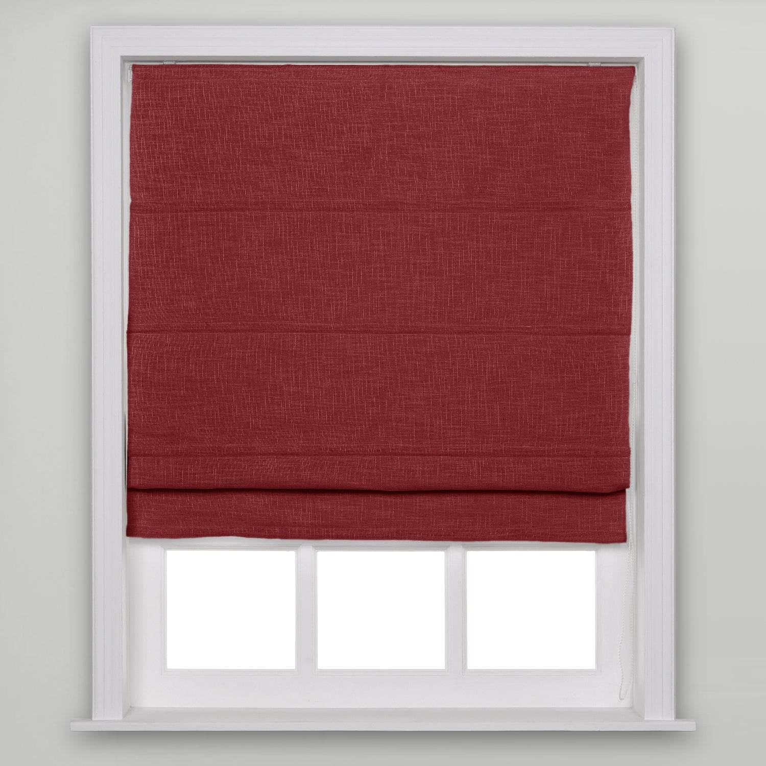 1908 Roman Shade Velcro Faux Linen Light Filtering, Blackout, Room Darkening, Installation Hardware Included - Cololeaf