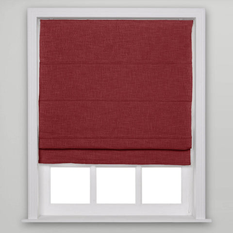 1908 Roman Shade Velcro Faux Linen Light Filtering, Blackout, Room Darkening, Installation Hardware Included - Cololeaf