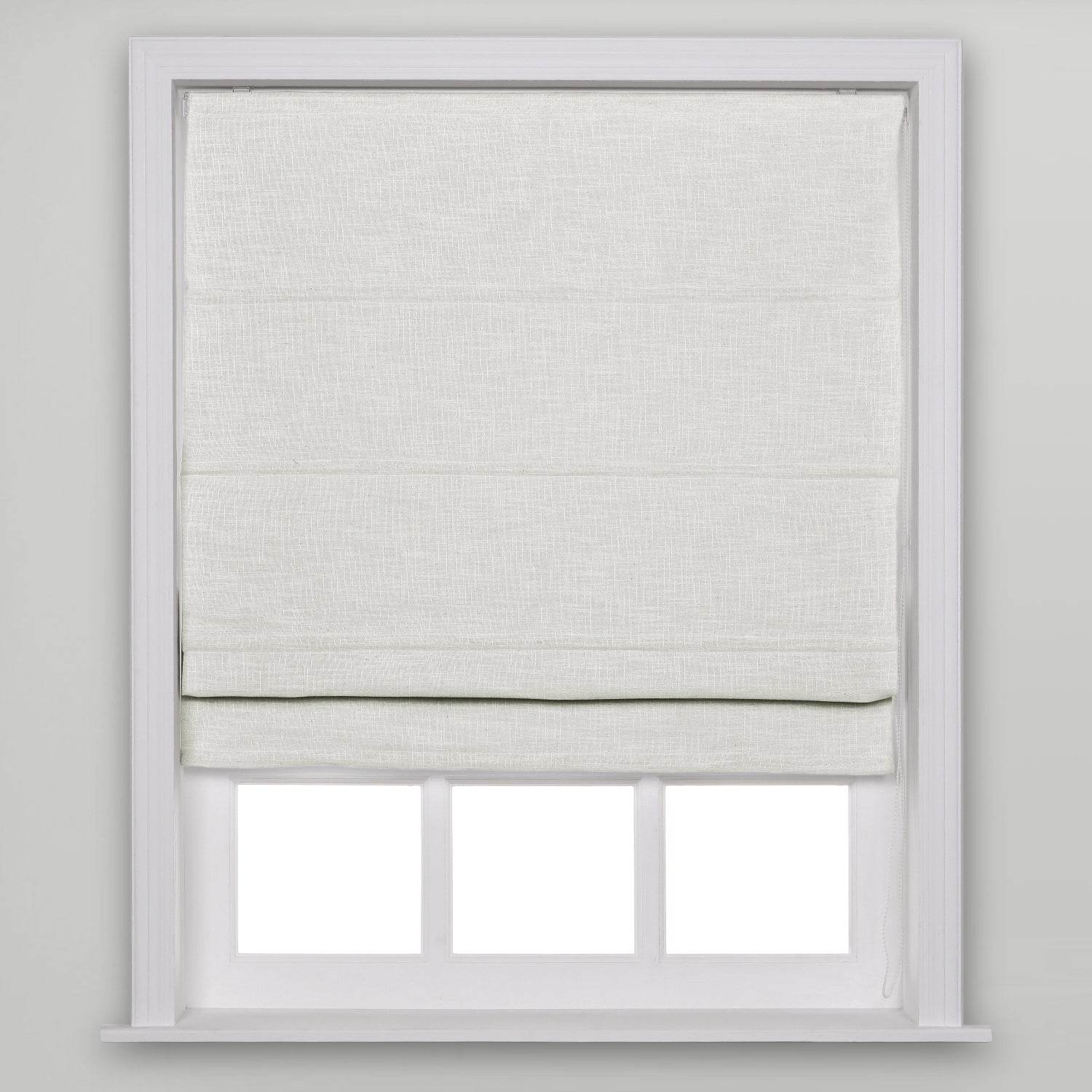 1908 Roman Shade Velcro Faux Linen Light Filtering, Blackout, Room Darkening, Installation Hardware Included - Cololeaf