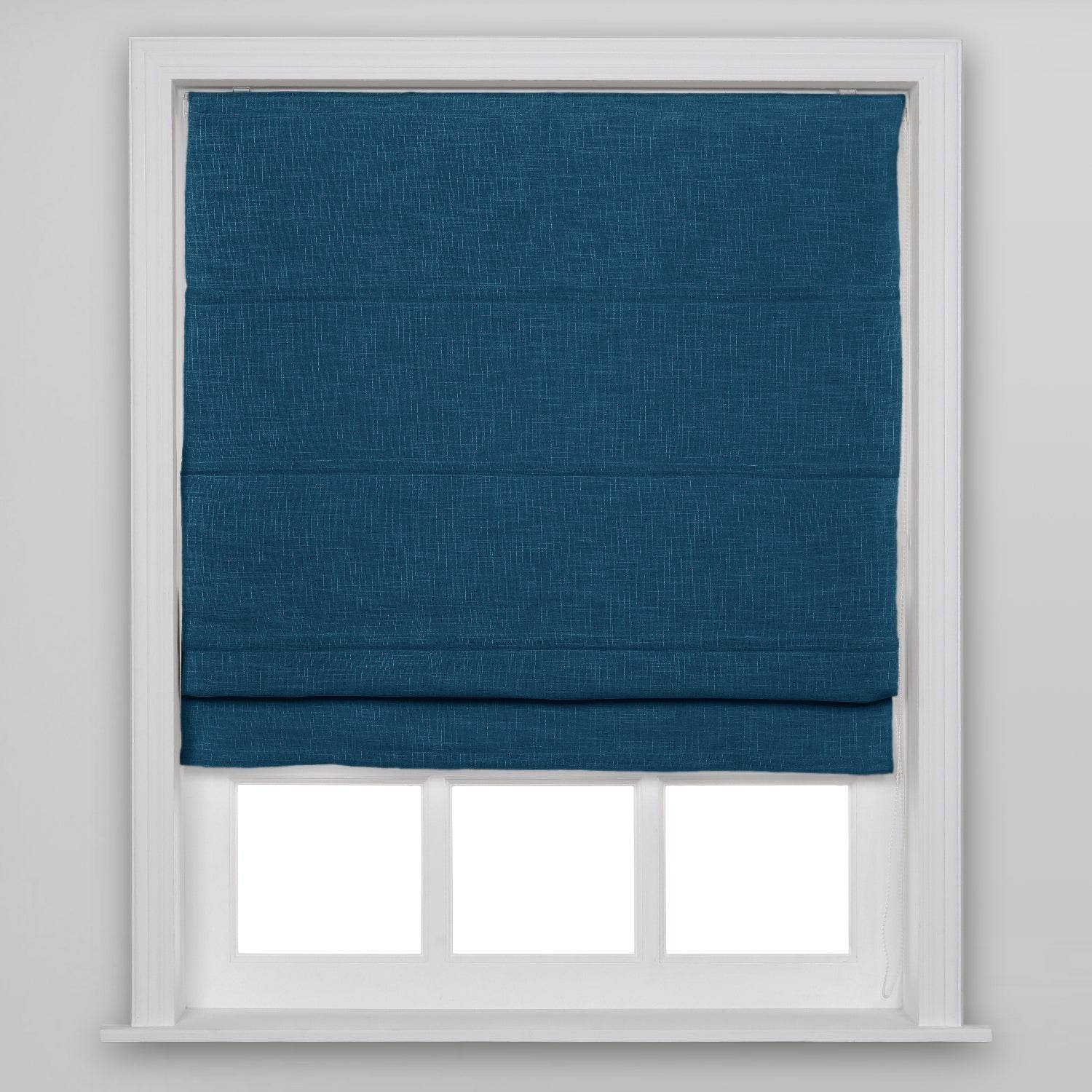 1908 Roman Shade Velcro Faux Linen Light Filtering, Blackout, Room Darkening, Installation Hardware Included - Cololeaf