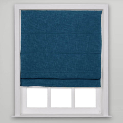 1908 Roman Shade Velcro Faux Linen Light Filtering, Blackout, Room Darkening, Installation Hardware Included - Cololeaf