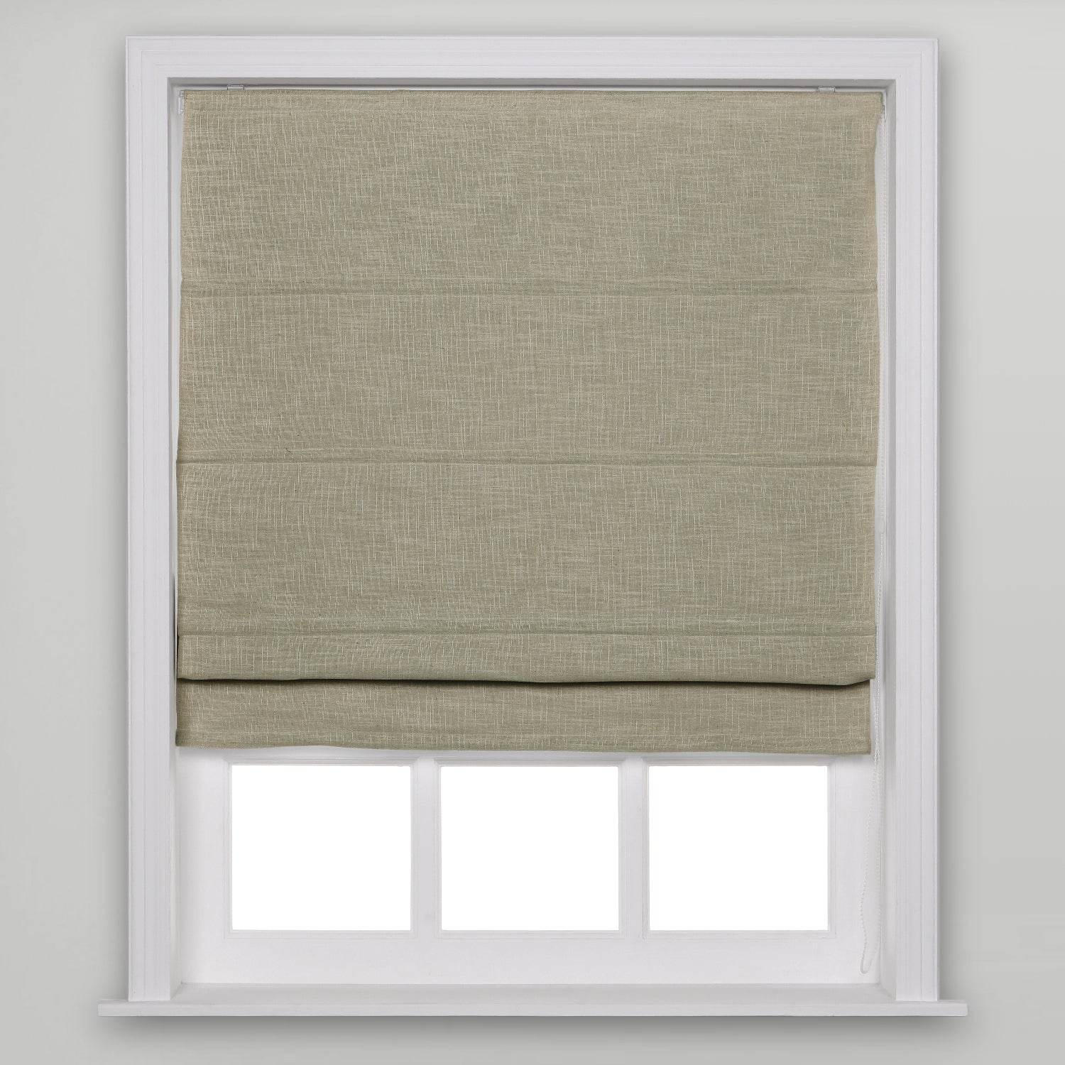 1908 Roman Shade Velcro Faux Linen Light Filtering, Blackout, Room Darkening, Installation Hardware Included - Cololeaf