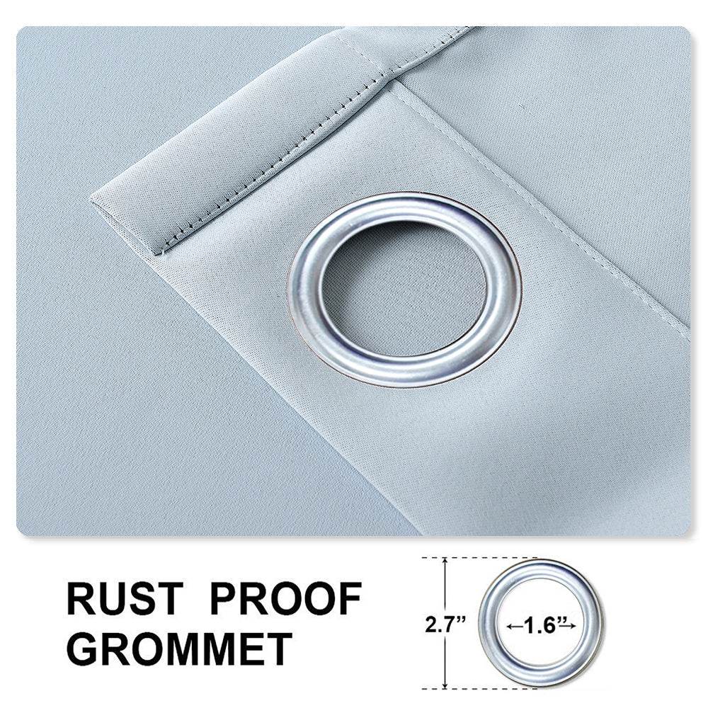 Rose Extra Wide Outdoor Curtains Waterproof Thermal Insulated Blackout Top Grommet - Cololeaf