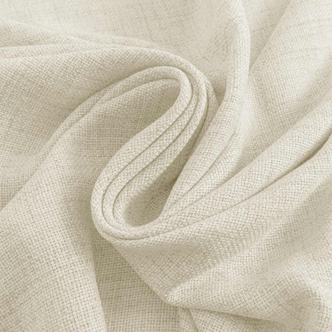 Close-up of beige fabric with a textured pattern