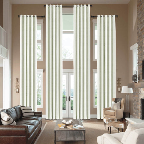 MJ11 Extra Long Soft Velvet Blackout Drapes For Loft Living Room Grommet - Cololeaf